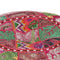 vidaXL - Poef - patchwork - rond - handgemaakt - 40x20 - cm - katoen - roze