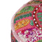 vidaXL - Poef - patchwork - rond - handgemaakt - 40x20 - cm - katoen - roze