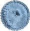 vidaXL - Poef - rond - 40x20 - cm - fluweel - blauw