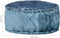vidaXL - Poef - rond - 40x20 - cm - fluweel - blauw