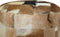 vidaXL - Poef - rond - 50x50x45 - cm - echt - leer