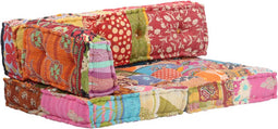vidaXL - Poef - stof - patchwork