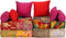 vidaXL - Poef - tweezits - modulair - stof - patchwork