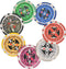 vidaXL Poker/blackjack set met 600 chips aluminium