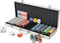 vidaXL Pokerset met 500 chips aluminium