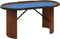 vidaXL - Pokertafel - voor - 10 - spelers - 160x80x75 - cm - blauw