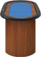 vidaXL - Pokertafel - voor - 10 - spelers - 160x80x75 - cm - blauw