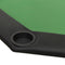 vidaXL - Pokertafel - voor - 8 - spelers - inklapbaar - 108x108x75 - cm - groen