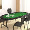vidaXL - Pokertafelblad - voor - 10 - spelers - inklapbaar - 208x106x3 - cm - groen