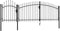 vidaXL - Poort - 1,5x4 - m - staal - zwart