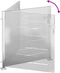 vidaXL - Poort - 100x100 - cm - roestvrij - staal
