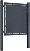 vidaXL - Poort - 100x100 - cm - staal - antraciet
