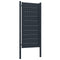 vidaXL - Poort - 100x124 - cm - PVC - en - staal - antracietkleurig