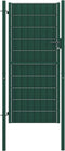 vidaXL - Poort - 100x124 - cm - PVC - en - staal - groen