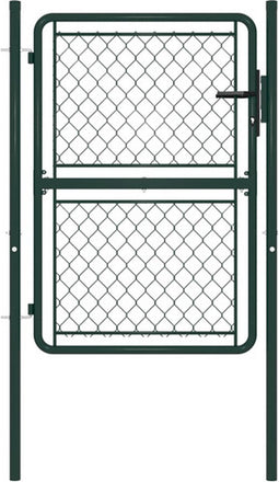 vidaXL - Poort - 100x125 - cm - staal - groen