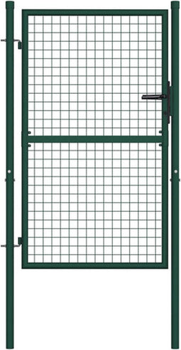 vidaXL - Poort - 100x125 - cm - staal - groen