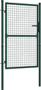 vidaXL - Poort - 100x125 - cm - staal - groen