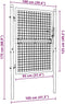 vidaXL - Poort - 100x125 - cm - staal - groen