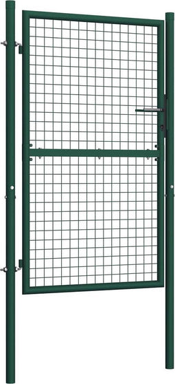 vidaXL - Poort - 100x150 - cm - staal - groen