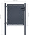vidaXL - Poort - 100x75 - cm - staal - antraciet