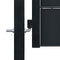 vidaXL - Poort - 100x81 - cm - PVC - en - staal - antracietkleurig