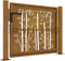 vidaXL - Poort - 105x105 - cm - bamboe-ontwerp - cortenstaal