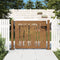 vidaXL - Poort - 105x105 - cm - bamboe-ontwerp - cortenstaal