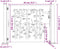 vidaXL - Poort - 105x105 - cm - bamboe-ontwerp - cortenstaal