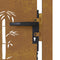 vidaXL - Poort - 105x105 - cm - bamboe-ontwerp - cortenstaal