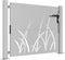 vidaXL - Poort - 105x105 - cm - grasontwerp - cortenstaal