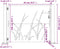vidaXL - Poort - 105x105 - cm - grasontwerp - cortenstaal