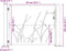vidaXL - Poort - 105x105 - cm - grasontwerp - cortenstaal
