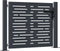 vidaXL - Poort - 105x105 - cm - met - vierkant - staal - antracietkleurig
