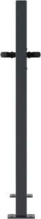 vidaXL - Poort - 105x105 - cm - met - vierkant - staal - antracietkleurig
