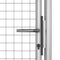 vidaXL - Poort - 105x125 - cm - gegalvaniseerd - staal - zilverkleurig