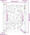 vidaXL - Poort - 105x130 - cm - bamboe-ontwerp - cortenstaal