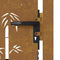 vidaXL - Poort - 105x130 - cm - bamboe-ontwerp - cortenstaal