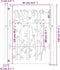 vidaXL - Poort - 105x130 - cm - bamboe-ontwerp - cortenstaal
