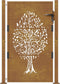 vidaXL - Poort - 105x130 - cm - boomontwerp - cortenstaal