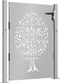 vidaXL - Poort - 105x130 - cm - boomontwerp - cortenstaal
