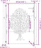 vidaXL - Poort - 105x130 - cm - boomontwerp - cortenstaal