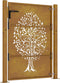 vidaXL - Poort - 105x130 - cm - boomontwerp - cortenstaal