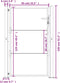 vidaXL - Poort - 105x130 - cm - cortenstaal