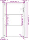 vidaXL - Poort - 105x130 - cm - cortenstaal