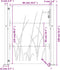 vidaXL - Poort - 105x130 - cm - grasontwerp - cortenstaal