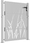 vidaXL - Poort - 105x130 - cm - grasontwerp - cortenstaal