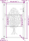 vidaXL - Poort - 105x130 - cm - met - boomontwerp - staal - antracietkleurig