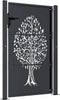 vidaXL - Poort - 105x130 - cm - met - boomontwerp - staal - antracietkleurig