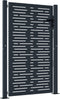 vidaXL - Poort - 105x130 - cm - met - vierkant - staal - antracietkleurig