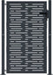 vidaXL - Poort - 105x130 - cm - met - vierkant - staal - antracietkleurig
